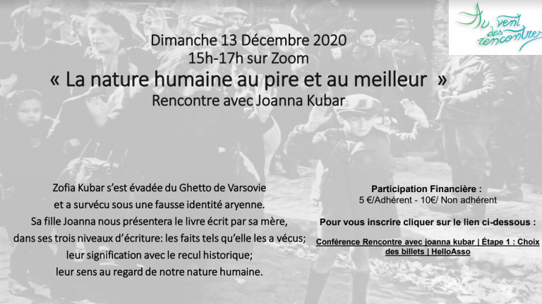 Image de l'invitation avec Johanna Kubar